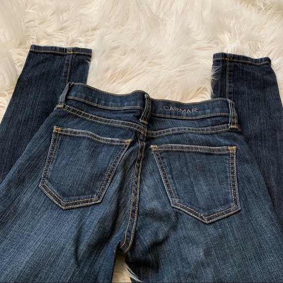 LF Carmar Skinny Knee Split Jeans 23 x 30L - Picture 3 of 6